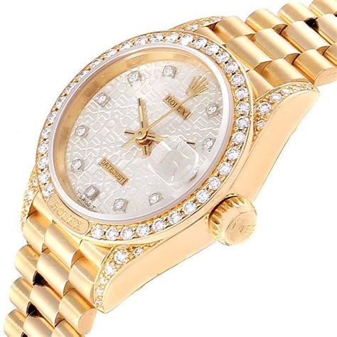 vintage ladies presidental rolex watch|ladies diamond rolex watch price.